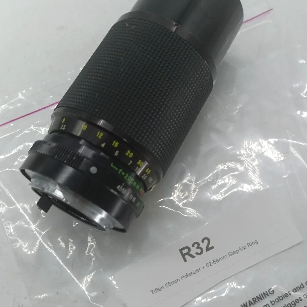 Rokina Auto Zoom 80-200mm f4.5 Macro MD Mount Lens Vintage Manual Focus R32